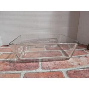 Vintage Clear PYREX 9 x 7 X 2.5" Casserole Baking Dish 7212- 11 Cups 2.6 L - USA